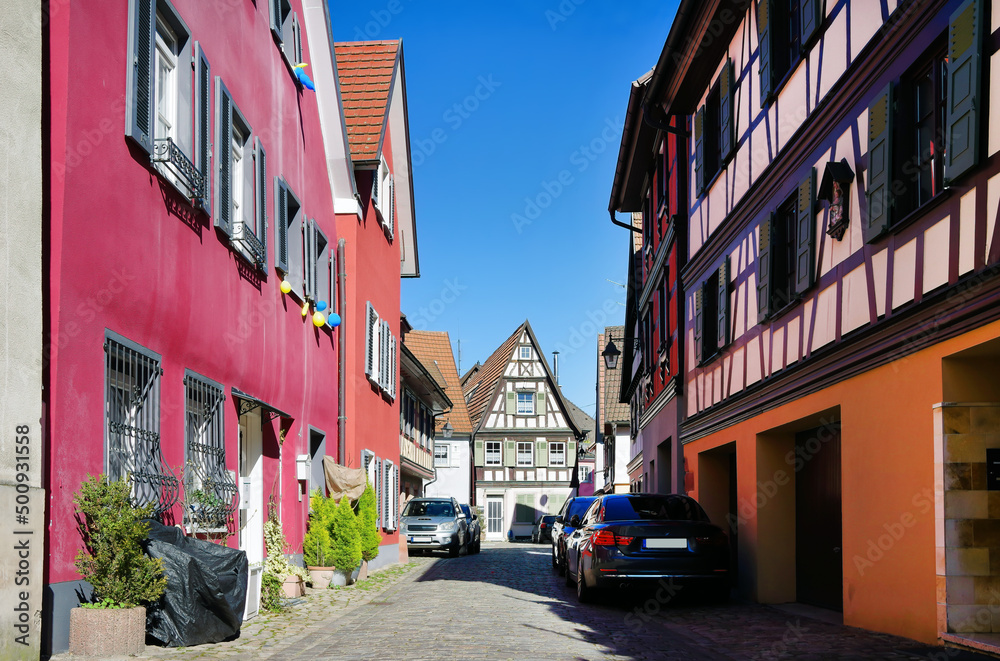Picturesque old town of Haslach im Kinzigtal, Germany