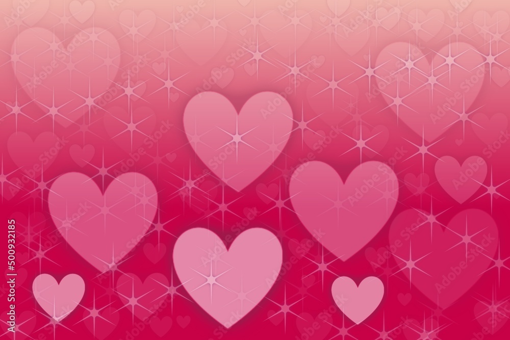 heart art pattern on red pink gradient texture wallpaper background abstract