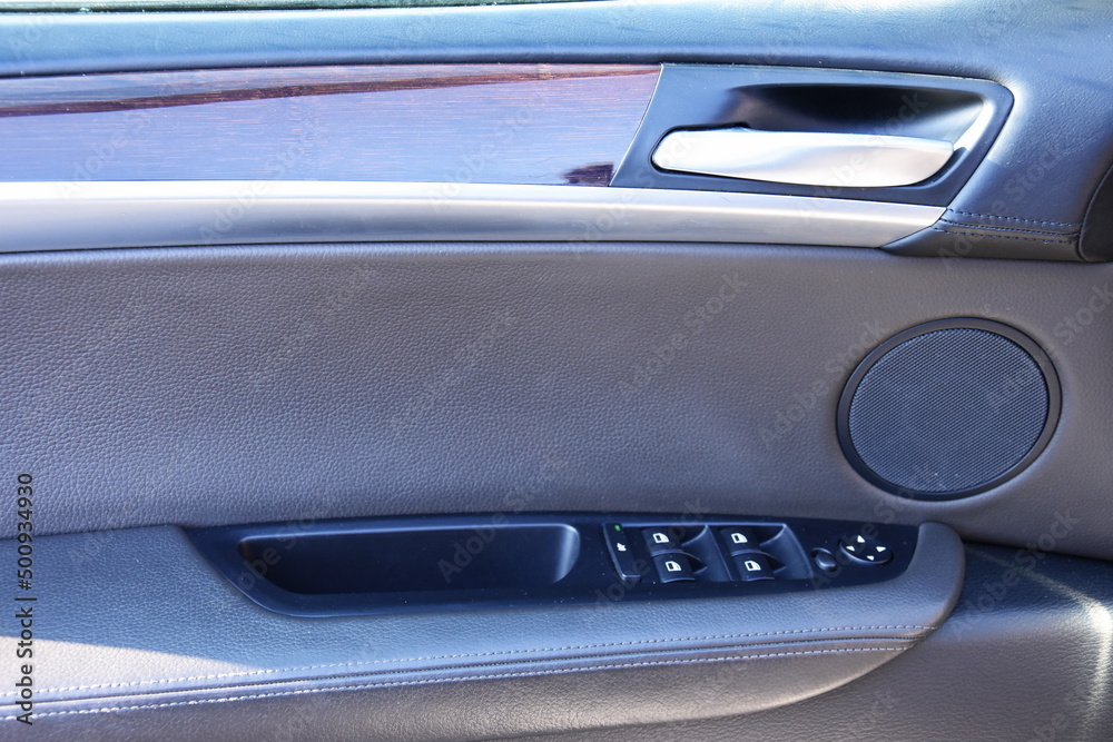Car Interior - gray Armrest - Control panel