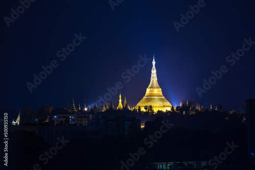 Shwedagon Pagoda  Landmark of Myanmar in Yangon 