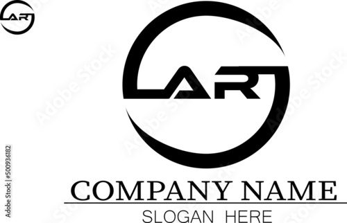 AR letter Logo Design Template Vector

