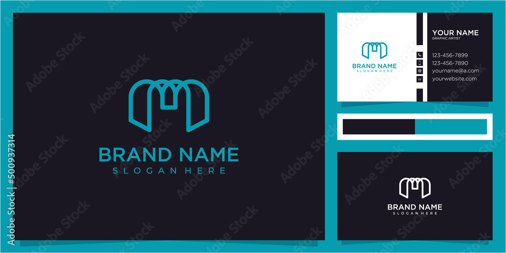 Plakat M Modern Company Logo, M Letter Logo Vector, Creative M Business Logo Design Template