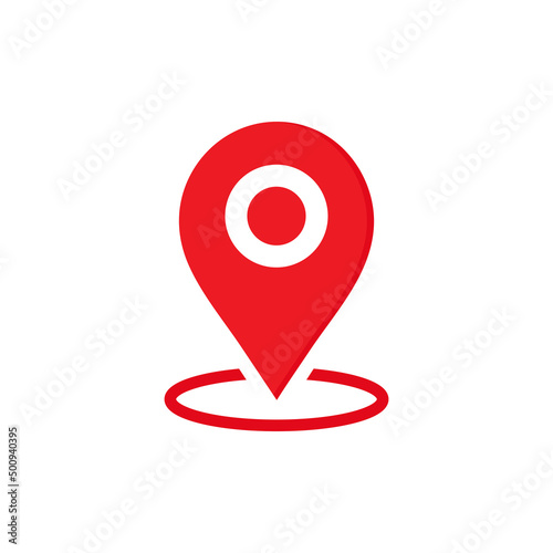 Location map icon, gps pointer mark. Vector EPS 10 photo