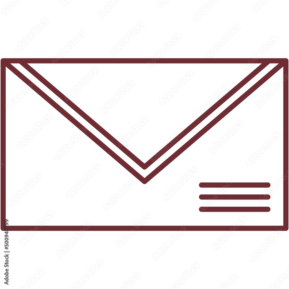 Envelop vector mail icon email letter symbol