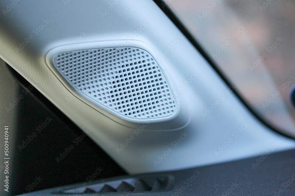 Integrated speaker pod in a new vehicle