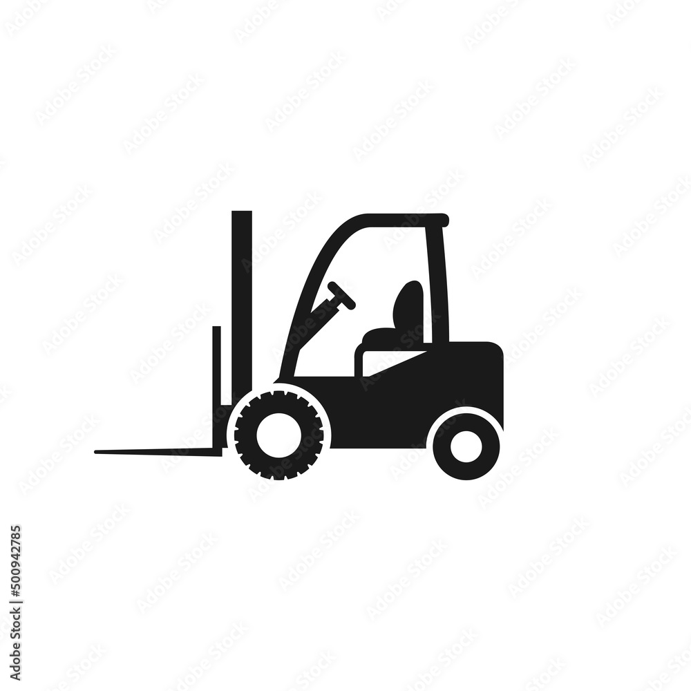 Forklift truck icon isolated on white background Vector EPS 10 Forklift truck icon isolated on white background Vector EPS 10