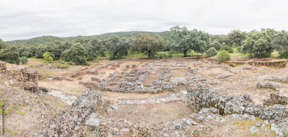 Roman archaeological site of Munigua in Seville (Spain)