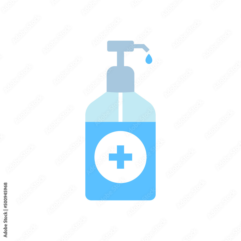 Sanitizer bottle for hand disinfection icon. Vector EPS 10 Sanitizer bottle for hand disinfection icon. Vector EPS 10