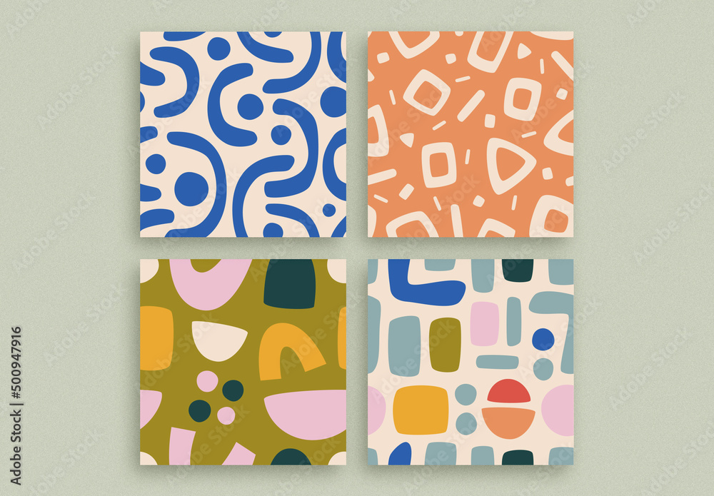 Abstract Pattern Set Stock Template | Adobe Stock
