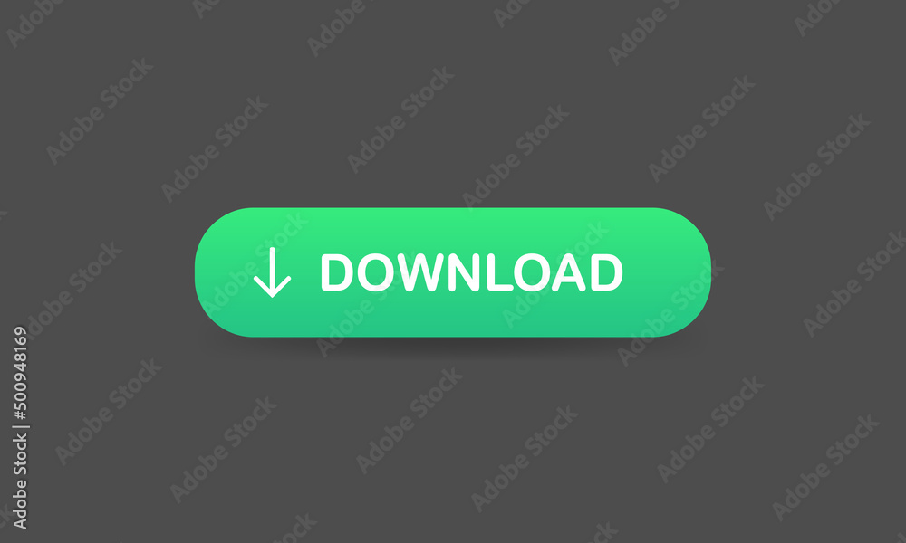 Download web button in green gradient style. Vector EPS 10 Download web button in green gradient style. Vector EPS 10
