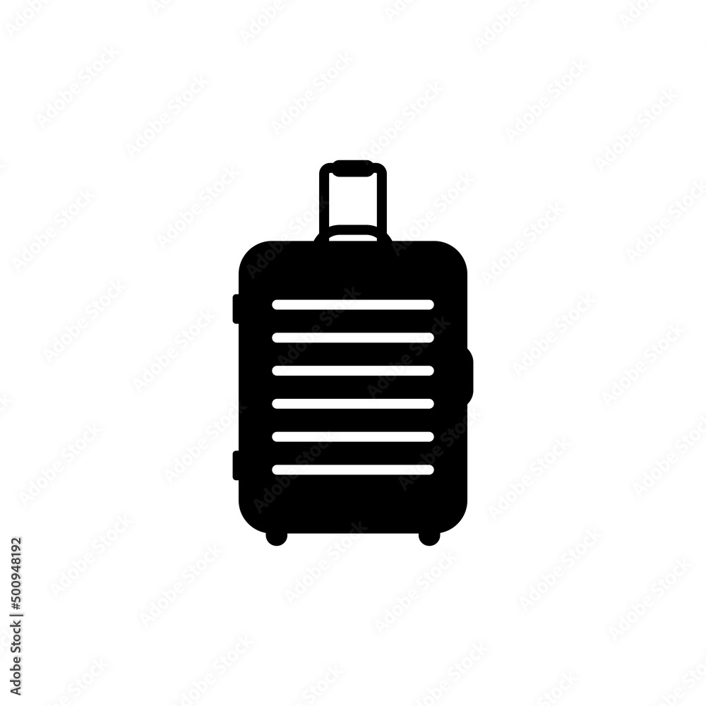 Suitcase black icon. Travel bag symbol. Vector EPS 10 Suitcase black icon. Travel bag symbol. Vector EPS 10