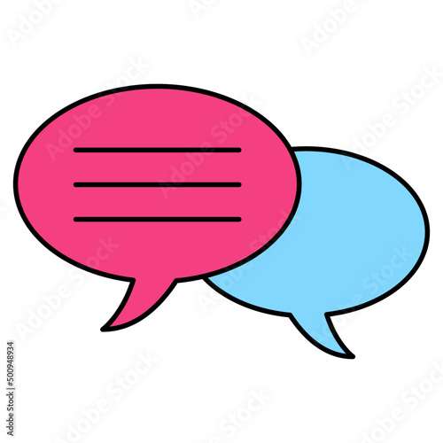 Perfect design icon of chatting