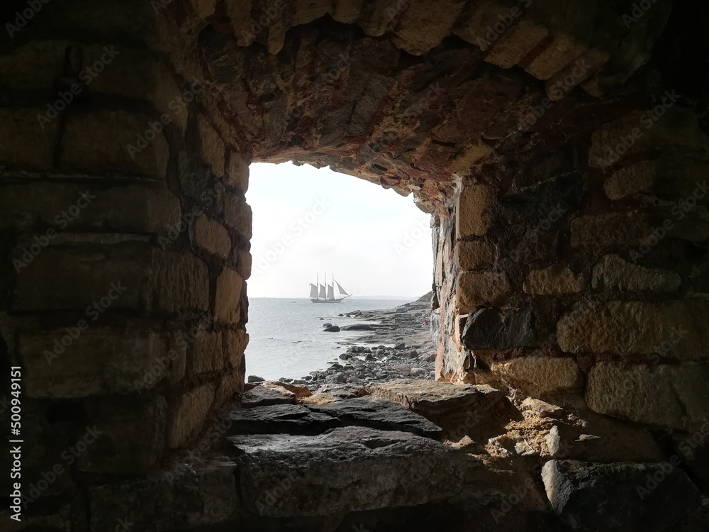 Obraz premium 窓の向こうで