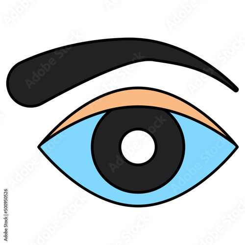 Modern design icon of eyebrow