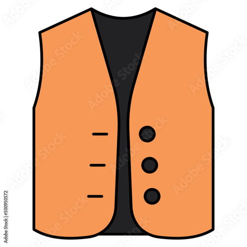 An icon design of waistcoat