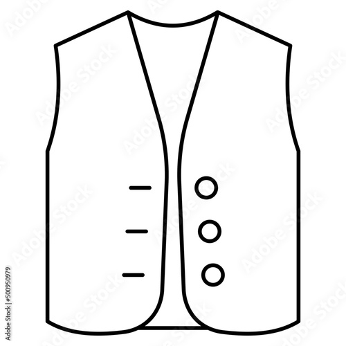 An icon design of waistcoat