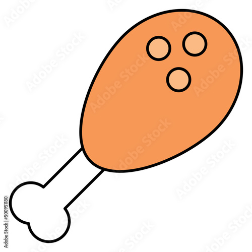 A perfect design icon of drumstick
