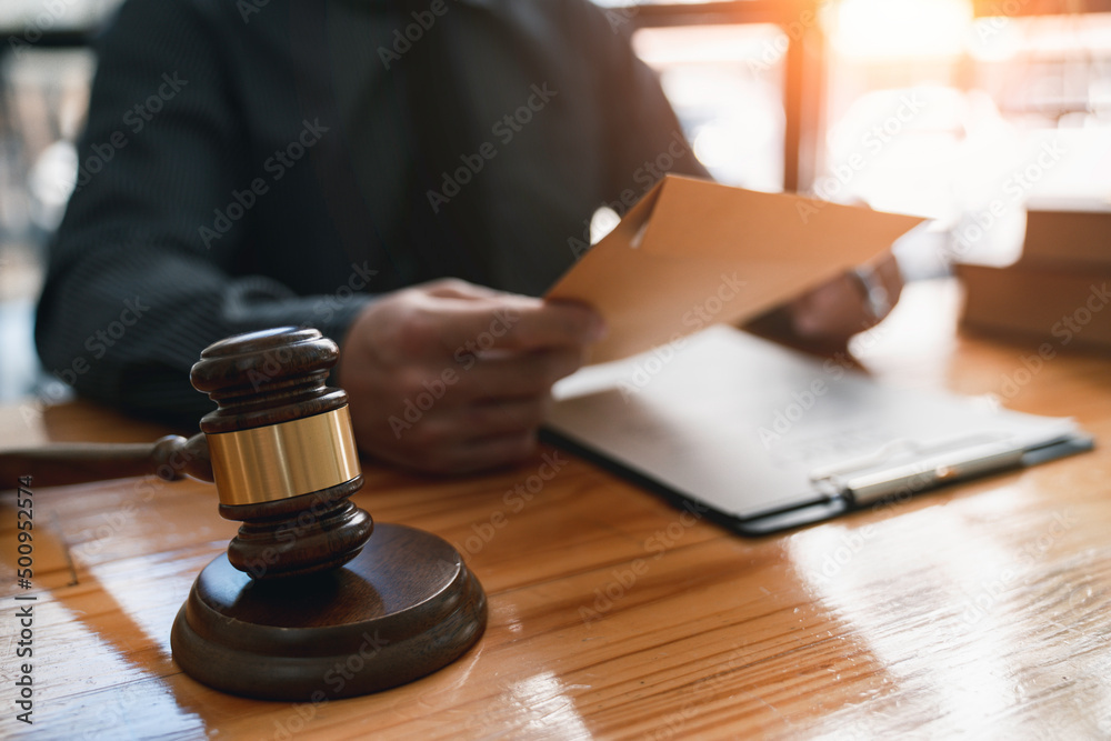 lawyer or attorney who is taking bribes reads the statute of