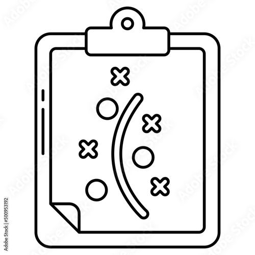 A linear design icon of stratagem