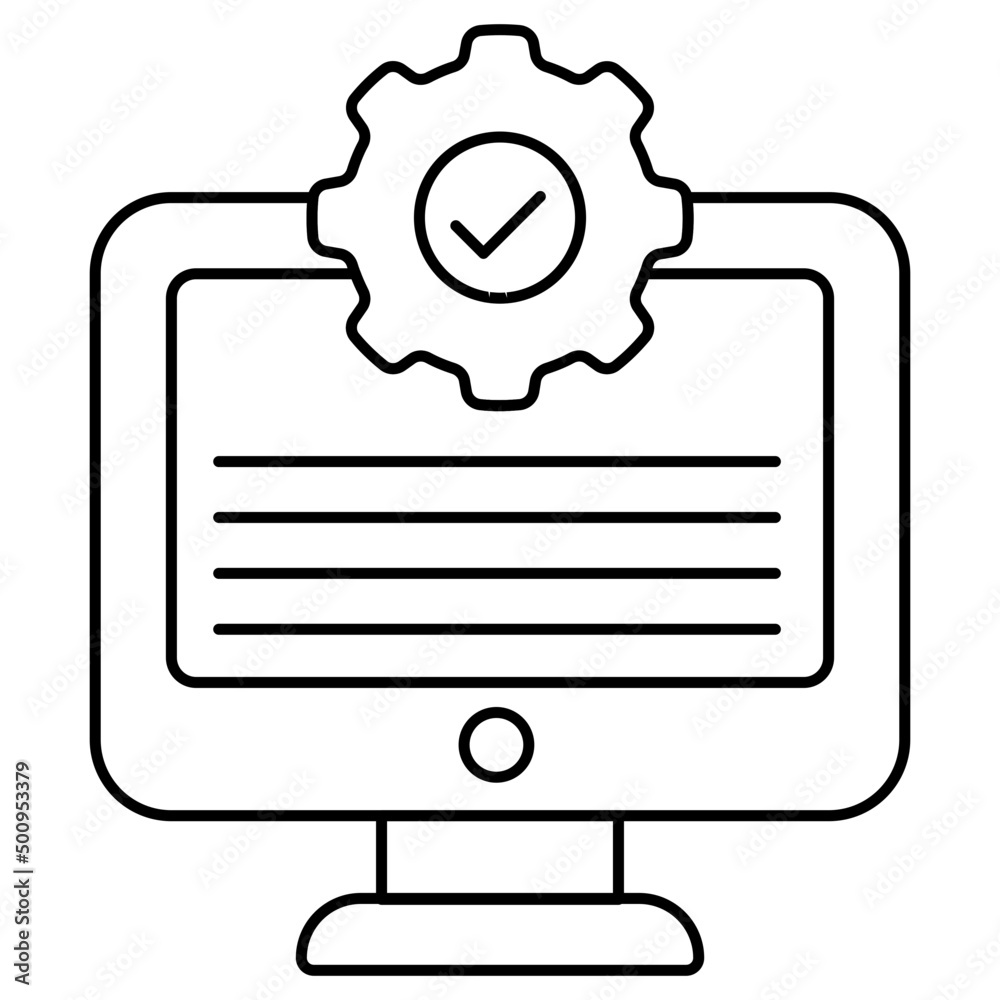 A modern design icon of system setting A modern design icon of system setting