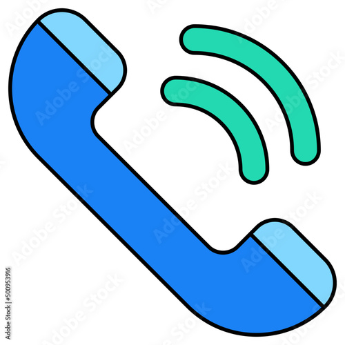 Incoming call icon in perfect design