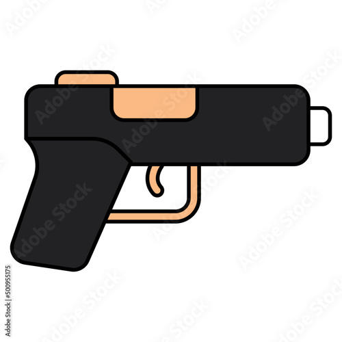 Perfect design icon of pistol