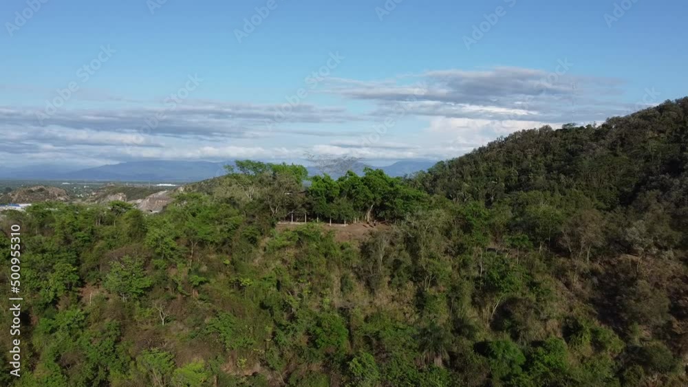 San Pedro Sula suburb and industry drone shot San Pedro Sula suburb and industry drone shot