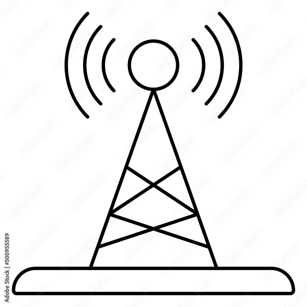 Signal tower icon in premium design Signal tower icon in premium design