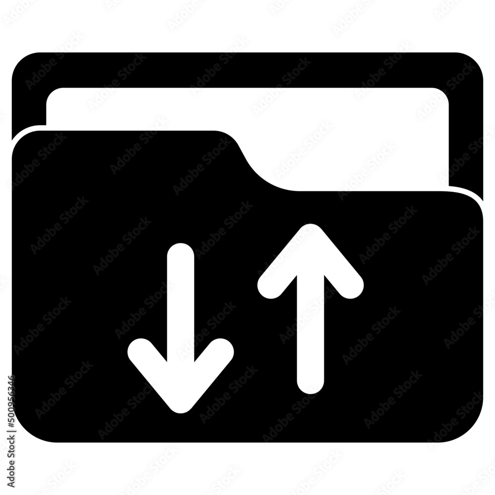 Unique design icon of folder transfer Unique design icon of folder transfer