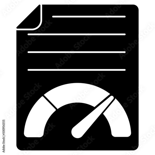 An editable design icon of file speed test