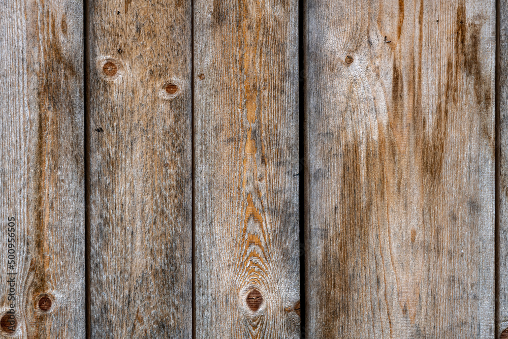 Obraz premium Close up of old planks. Old wood background.