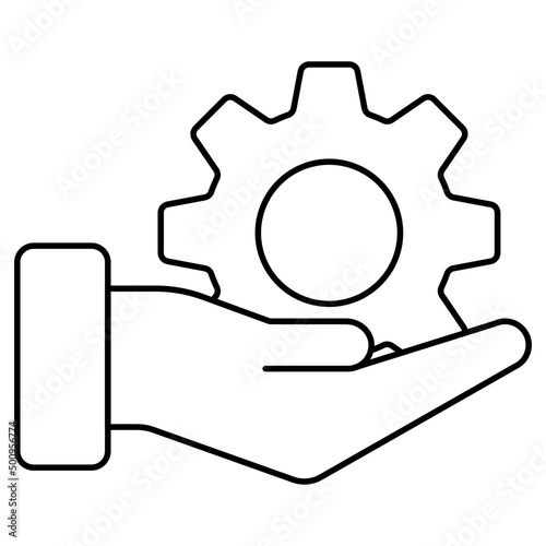 An icon design of service