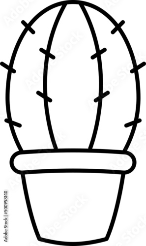 Cactus outline icon