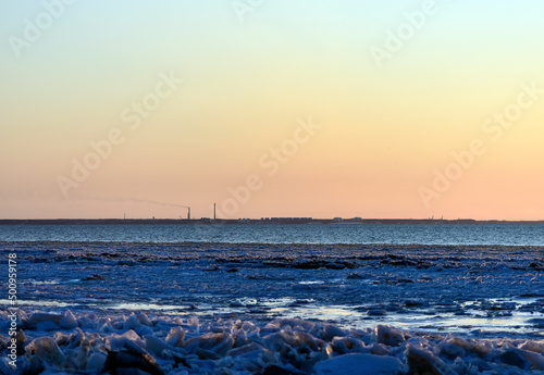 Sunset at the seaside in NarvaJoesuu photo