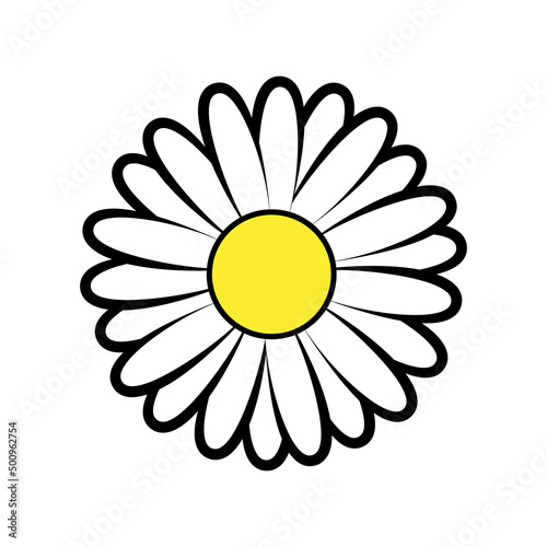 Cute vector daisy logo