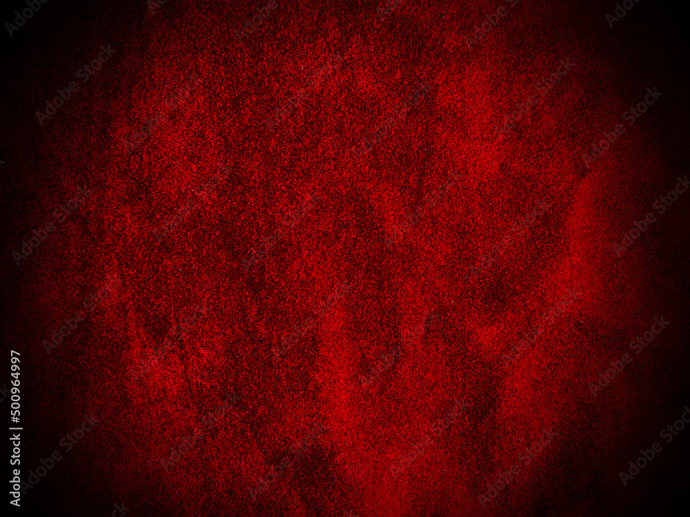 Dark red velvet fabric texture used as background. Empty dark red fabric background of soft and smooth textile material. There is space for text.
