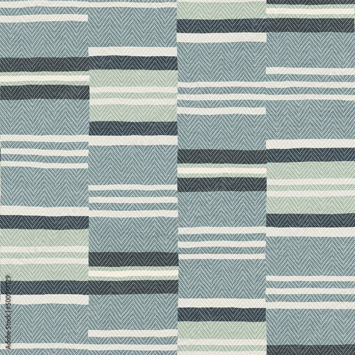 Rug seamless texture with stripes pattern, fabric, grunge background, boho style pattern, 3d illustration
