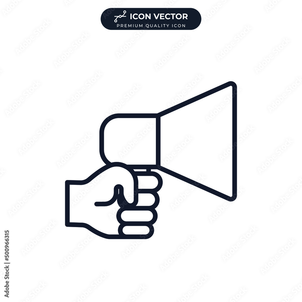 Megaphone promotion icon symbol template for graphic and web design collection logo vector illustration Megaphone promotion icon symbol template for graphic and web design collection logo vector illustration