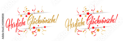 Herzliche Glückwünsche