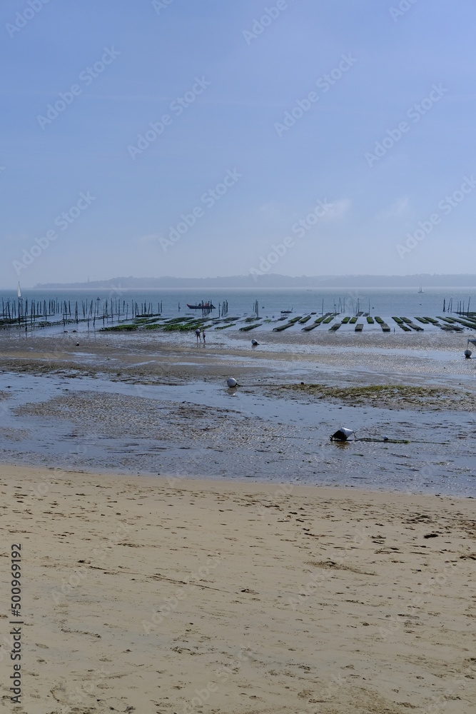 The bay of Arcachon views from the Cap Ferret city. The bay of Arcachon views from the Cap Ferret city.