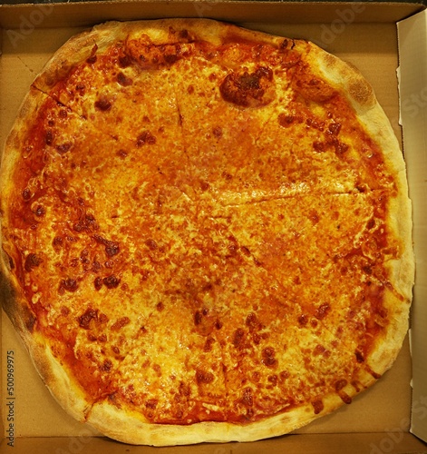 pizza pie in box