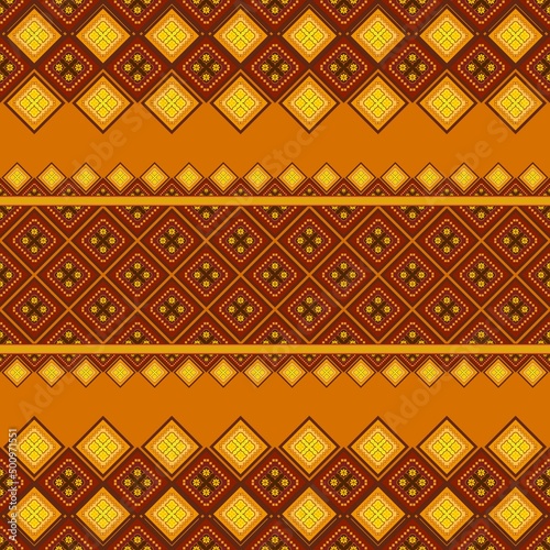 Ethnic geometric folk ornament. Tribal ethnic vector texture. Seamless striped pattern in Aztec style. Tribal embroidered figure. Indian, Scandinavian, Gypsy, Mexican, folk patterns.
