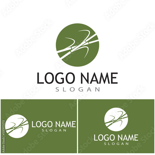 Sugar cane Logo Template vector symbol nature