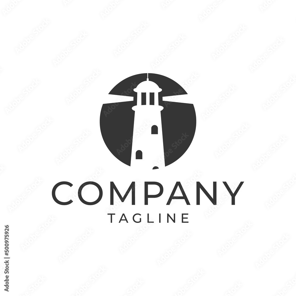 Lighthouse Logo Design icon Vector illustration Template Lighthouse Logo Design icon Vector illustration Template