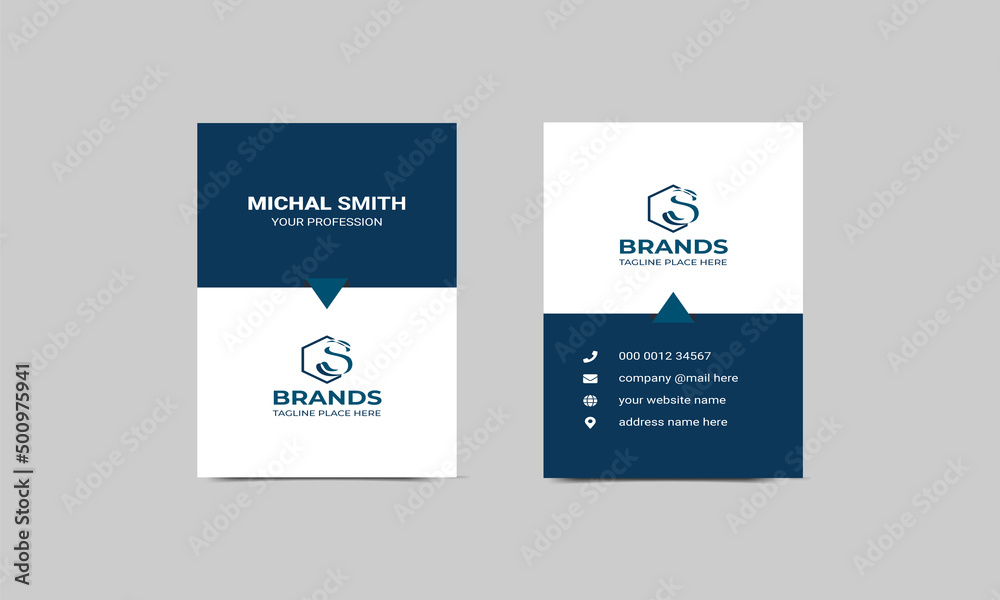 Obraz premium This is creative corporate business card template