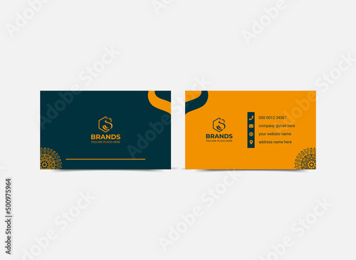 This is creative corporate business card template photo