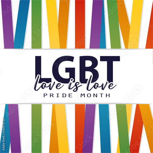 Isolated lgbt pride vector illustration