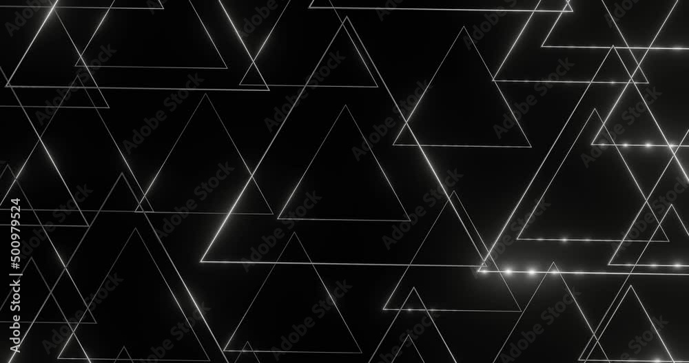 3d render with white triangles with highlights 3d render with white triangles with highlights