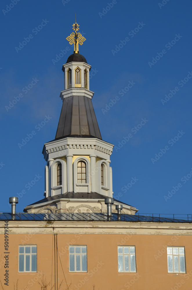 The spire of the Chuvash Agricultural Academy