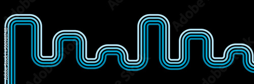 retro vintage 70s style stripes background banner. shapes vector design graphic 1970s retro background. abstract stylish 70s era line vector illustration